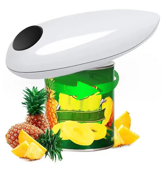 Electric Tin Can Opener Automatic One Touch Battery Operated Cooks for Weak Hand
