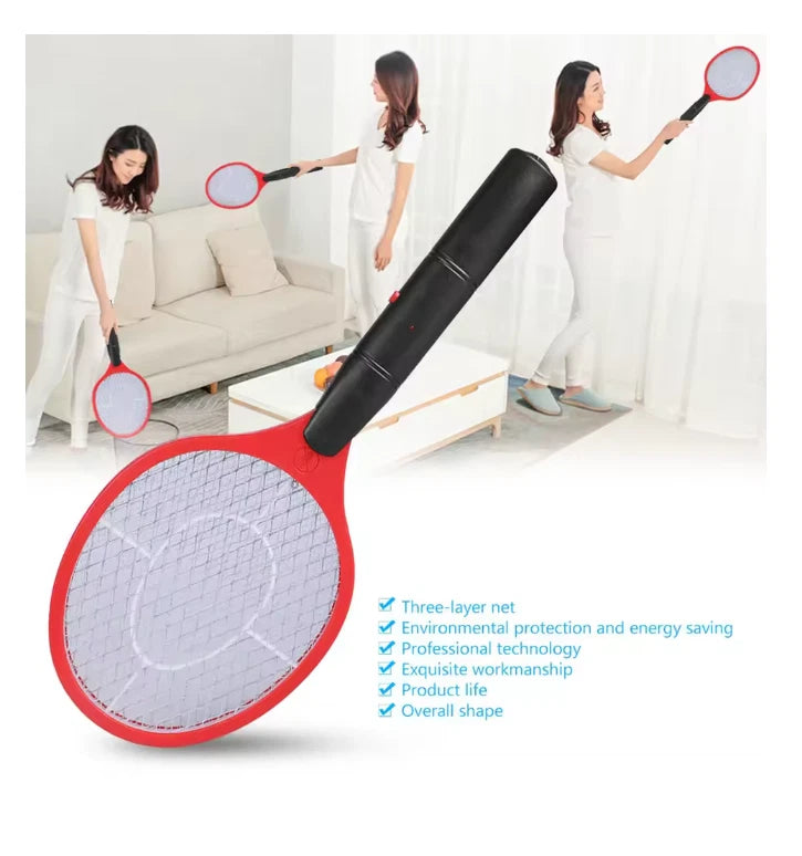 Bug Zapper Racket Fly Killer Electric Wasp Mosquito Insect Pest Swatter Bat