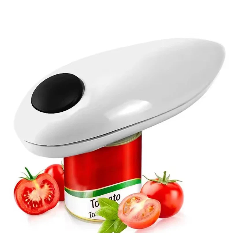Electric Tin Can Opener Automatic One Touch Battery Operated Cooks for Weak Hand